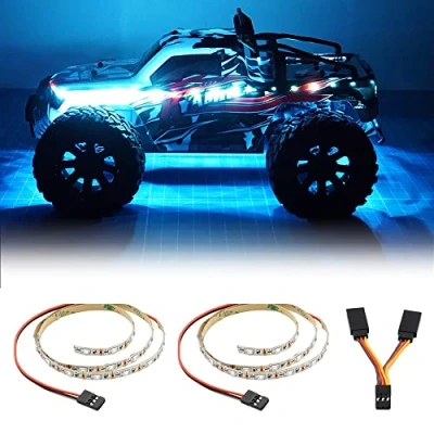Image of elechawk LED Light Strip for RC Fixed Wing Airplane Flying Plane AR Drone Model Car Truck (Ice Blue)