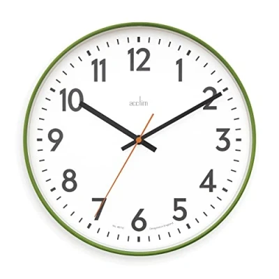 Image of Acctim Hugo Modern Bright 30cm Wall Clock (Grass)