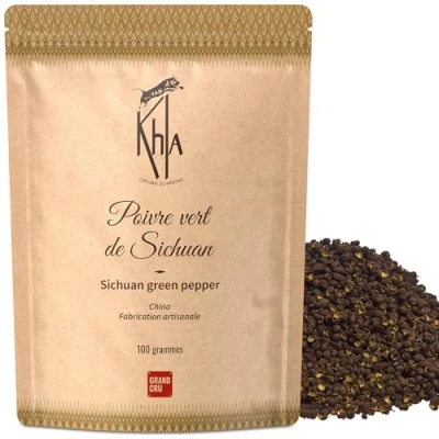Image of Khla Green Sichuan Peppercorn 100g Szechuan Pepper Whole Berries Premium Chinese Asian Spice Timut Chilli Sichuanese Limited Production Origin China