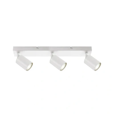 Image of Indoor 3 Way GU10 Bar Ceiling Spotlight White Integral LED