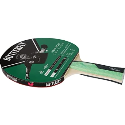 Image of Butterfly Timo Boll Smaragd Table Tennis Bat,Red/Black/Green