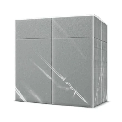 Image of PAW Airlaid Pocket Napkins (39 x 40 cm) I 50 Pieces Plain Fabric Like Elegant Table Decoration HoReCa for Occasions Weddings, Parties, Christmas Unicolour: Grey