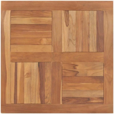 Image of vidaXL Table Top Solid Teak Wood Square 80x80x2.5 cm