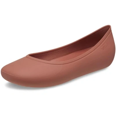 Image of Crocs Women&#039;s Brooklyn Flat Ballet, Spice, 3 UK