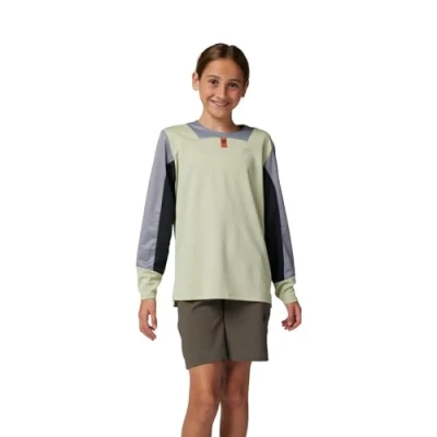 Image of LONG SLEEVE BICYCLE JERSEY FOX JUNIOR DEFEND CACTUS YL