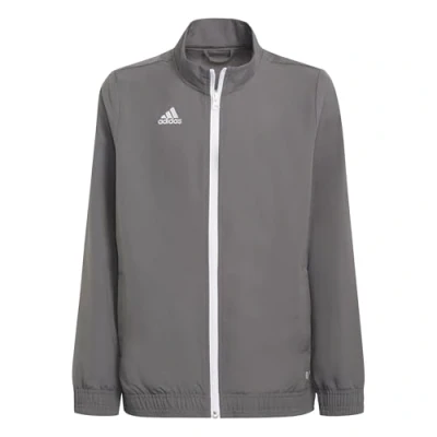 Image of adidas Unisex Kids Entrada 22 Presentation Jacket, team grey four, 5 6 Years