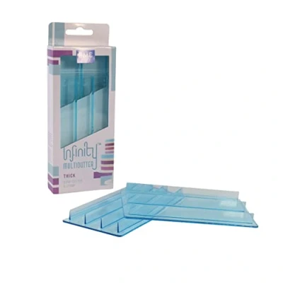 Image of PME IMC210 Infinity MultiCutter Thick Stripes, Set of 2, Plastic, Blau