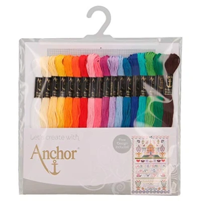 Image of Anchor A29SC189061 Stranded Cotton: Essential Assortment: 18 Skeins, ASST