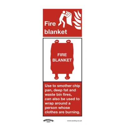 Image of Worksafe Safe Conditions Safety Sign Fire Blanket Self Adhesive Vinyl