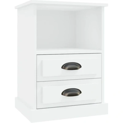 Image of vidaXL Bedside Cabinet White 43x36x60 cm