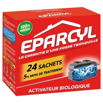 Image of Eparcyl 24 Sachets (5 Months Treatment) Organic Activator for Septic Tanks Tank Maintenance
