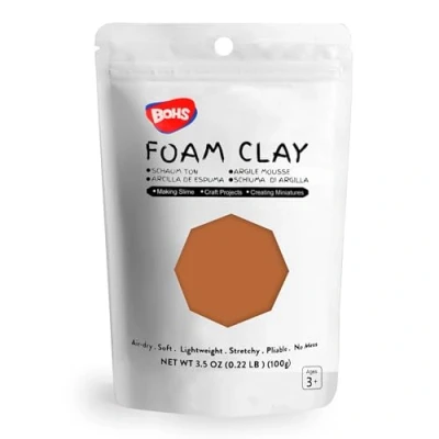 Image of BOHS Chocolate Foam Clay Squishy,Soft, Air Dry for School Project,Cosplay,Fake Bake, Slime Supplies 100 Grams