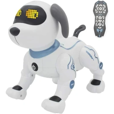 Image of Yangers Remote Voice Control Intelligent Interactive Dancing Singing Dog Toys for Kids, Smart Electronic Programmable Robot Controlled Actions Walking Sitting Funny Puppy Gift Children