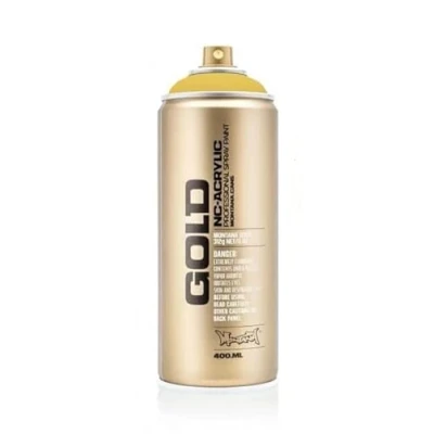 Image of Montana Gold Acrylic Spray Paint (Asia G1040) Semi Gloss All Purpose for Wood, Metal, Concrete, Glass and DIY 400ml Can