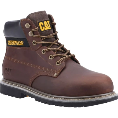 Image of Caterpillar Powerplant S3 Mens Smart Boots Brown 9 UK