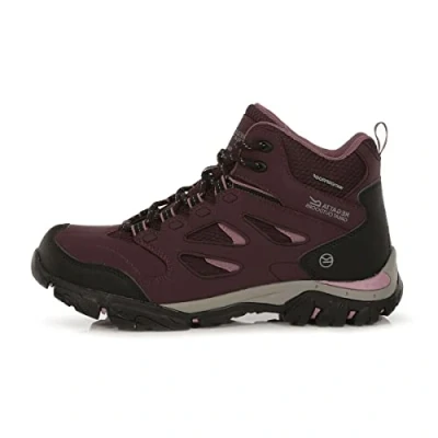 Image of Regatta Women&#039;s Holcombe Waterproof Mid Walking Boots with Isotex and Hydropel technology, perfect for Hiking, &amp; Outdoors