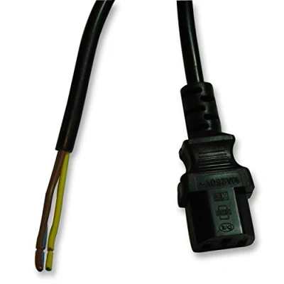 Image of Pro Elec PELR0002 IEC C13 Socket to Bare Ends Lead, 2 m 10A Black