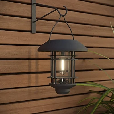 Image of SolarCentre® Hadleigh Bronze Outdoor Solar Powered Hanging Wall Light