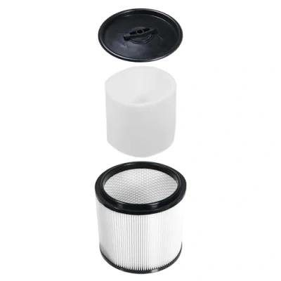 Image of SPARES2GO Wet &amp; Dry Cartridge Filter + Foam Sleeve compatible with Guild 8815785 GWD30 8642240 GWD30P 16L 30L Vacuum Cleaner