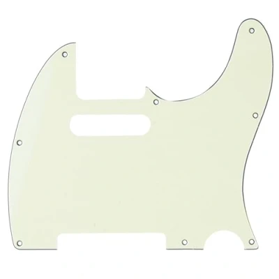 Image of Musiclily Pro 8 Hole Guitar Tele Pickguard for JPN Made Fender Japan Telecaster, 3Ply Ivory
