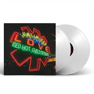 Image of Red Hot Chili Peppers Unlimited Love White vinyl Sealed 2022 UK 2 LP set 093624873488
