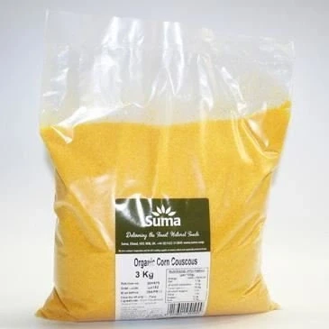 Image of Suma Bagged Down Organic Corn Couscous 2 x 3kg