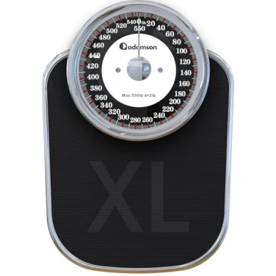 Image of Adamson A28 Bathroom Scales Up to 550lb, Heavy Weight, Anti Skid Rubber Surface, Extra Large Numbers High Precision Weighing for Body Weight Durable with 20 Year Assurance New Version