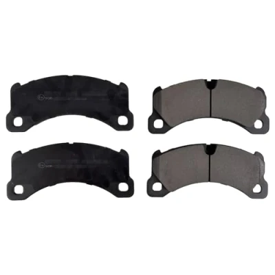 Image of 95835193930, 95B698151A, 95B698151G Brake pad set BLUE PRINT ADBP420046 Front Axle prepared for wear indicator PORSCHE: Cayenne, Cayenne