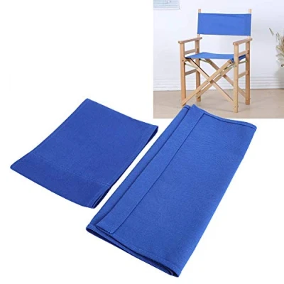 Image of Atyhao Director Chair Cover, Material For Directors Dollhouse Stairs Replacement Canvas Cover Kit Seat and Back Stool Protector(Blue)