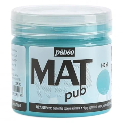 Image of PEBEO Mat Pub 140ml Turquoise Blue