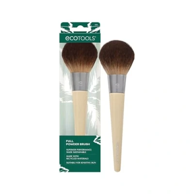 Image of EcoTools Full Powder Brush, Fluffy Makeup Brush For Loose &amp; Pressed Powder, Best Setting Makeup, Large Head With Soft, Synthetic Bristles, Vegan Cruelty Free, 1 Count