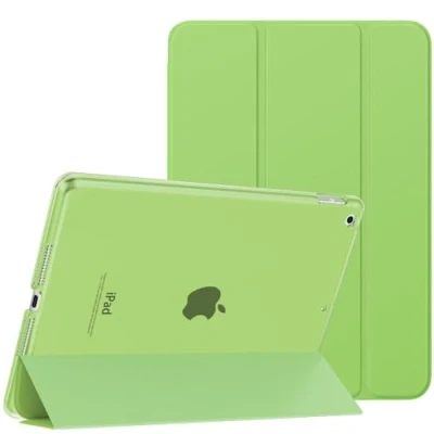 Image of MoKo Case for iPad 10.2 9th Generation 2021/ 8th 2020/ 7th 2019, Slim Stand Hard Back Shell Smart Cover inch, Auto Wake/Sleep, Sharp Green