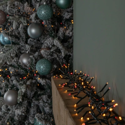 Buy 18.5m 1440 LED Christmas Cluster Multi Action String Lights with ...