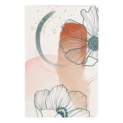 Image of Clairefontaine 115961C A Small Stitched Notebook with Geometric Patterns Powder Pink color 11x17 cm 96 Lined Pages 90g White Paper Evanescence Collection 4 visuals, random delivery