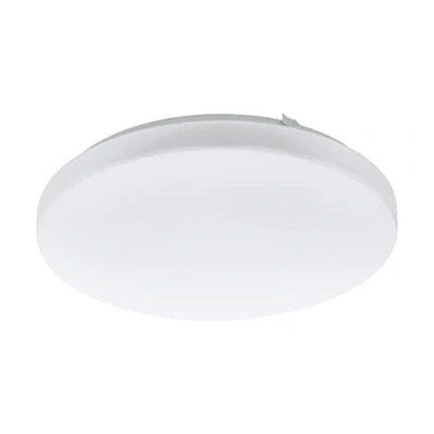 Image of EGLO Frania LED Ceiling Light 1 Bulb Light, Material: Steel, Plastic, Colour: White, Diameter: 33 cm