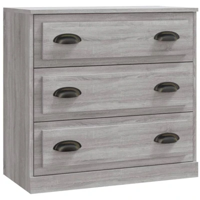 Image of vidaXL Sideboard Grey Sonoma 70x35.5x67.5 cm Engineered Wood