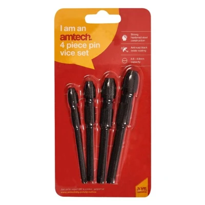 Image of Amtech R0281 4 Piece pin vice Set