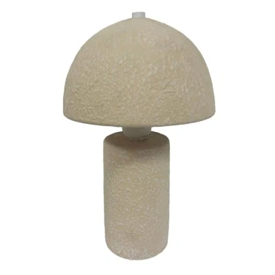 Image of Widdop and Co Hestia Natural Mushroom Lamp Ceramic Contemporary Stylish Design Table Lamp, Bedside Home Décor, Kitchen, Living Room, Bedroom 29cm