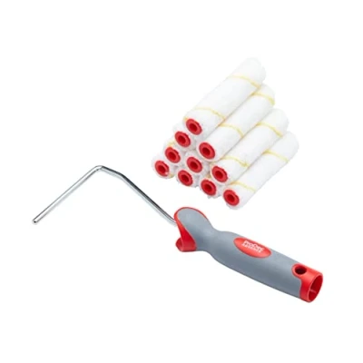 Image of ProDec Advance 11 piece 4&quot; Short Pile Microfibre Mini Paint Rollers and Frame