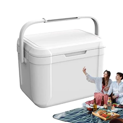 Image of 5L Cool Box, Insulated Box Portable Hot/Cold Freezer Food Camping Drinks Coolbox With Carry Handle Accessories &amp; Travel