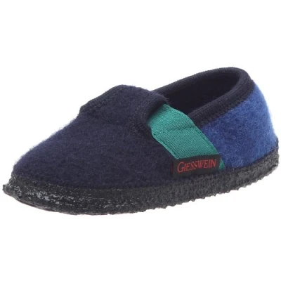 Image of Giesswein Unisex Kids Türnberg Slippers, Blue (Corsica Blue), 24