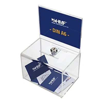 Image of HMF 46912 Charity Box, Donation Coins, Acrylic for Din A6 Flyer, 11 x 15,5 cm