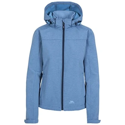 Image of Trespass Leah Waterproof Softshell Jacket with Adjustable Grown On Hood Mauve Marl, XX Small