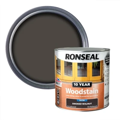 Image of Ronseal 10 Year Woodstain Smoked Walnut 750ml