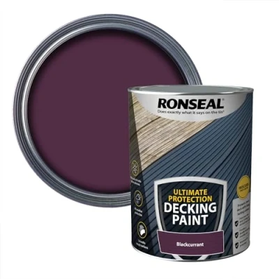 Image of Ronseal Ultimate Protection Decking Paint Blackcurrant 5L