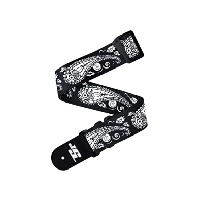 Image of D&#039;Addario Joe Satriani Swivel Guitar Strap, Black Paisley
