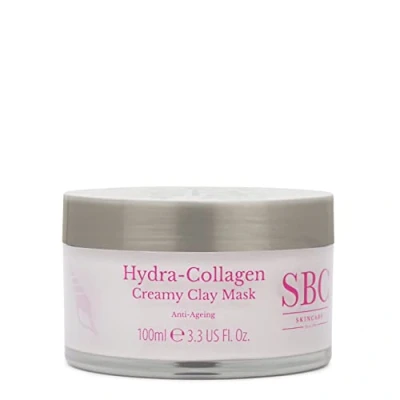 Image of SBC Skincare Hydra Collagen Creamy Clay Mask 100ml, Face Mask, Detoxifies Your Skin, Refines Pores and Improves Radiance