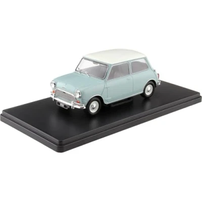 Image of Compatible with Austin Mini Cooper S Blue/White 1:24 WhiteBox 124183