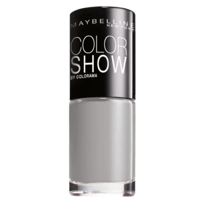 Image of Maybelline New York Color Show Nail Polish Watery Waste/Ultra Glossy Varnish in Grey/Blue, 3 x 7 ml
