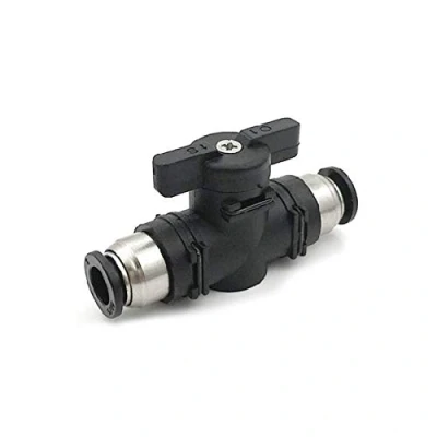 Image of Pneumatic Connector POWERTOOL Plastic Ball Valve Lever Shut Off Air Flow Control Switch for Piping and Tools (6mm)